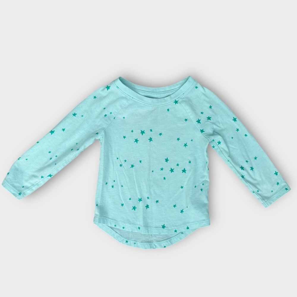 Cat & Jack Blue Long Sleeve Tee with Elastic Cuffs